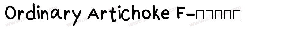 Ordinary Artichoke F字体转换